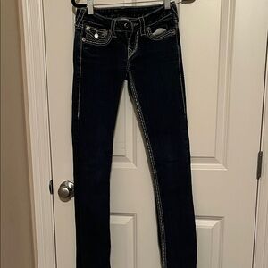 True Religion Women's Dark Blue Skinny Jeans